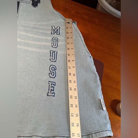 Disney Park HER UNIVERSE Mickey Mouse two tone denim Overall Dress size XL EUC - Picture 13 of 15